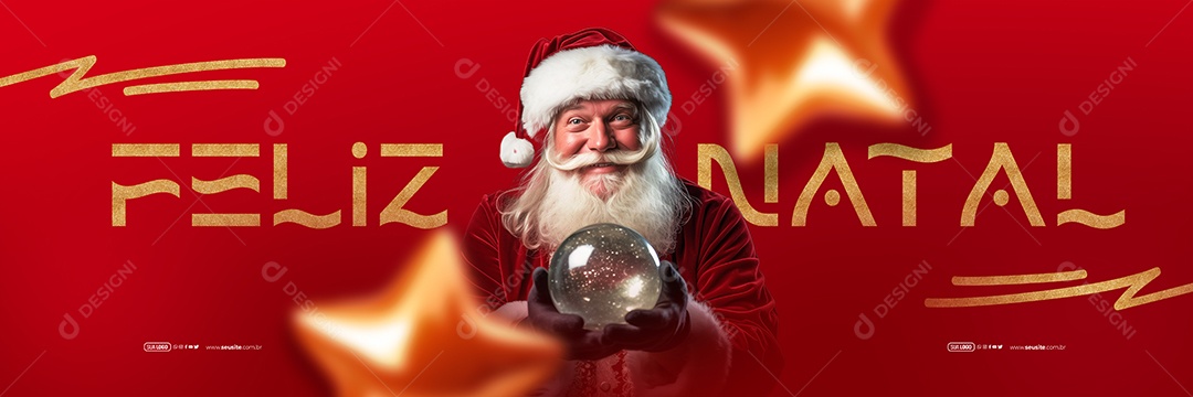 Carrossel Feliz Natal 25 De Dezembro Social Media PSD Editável