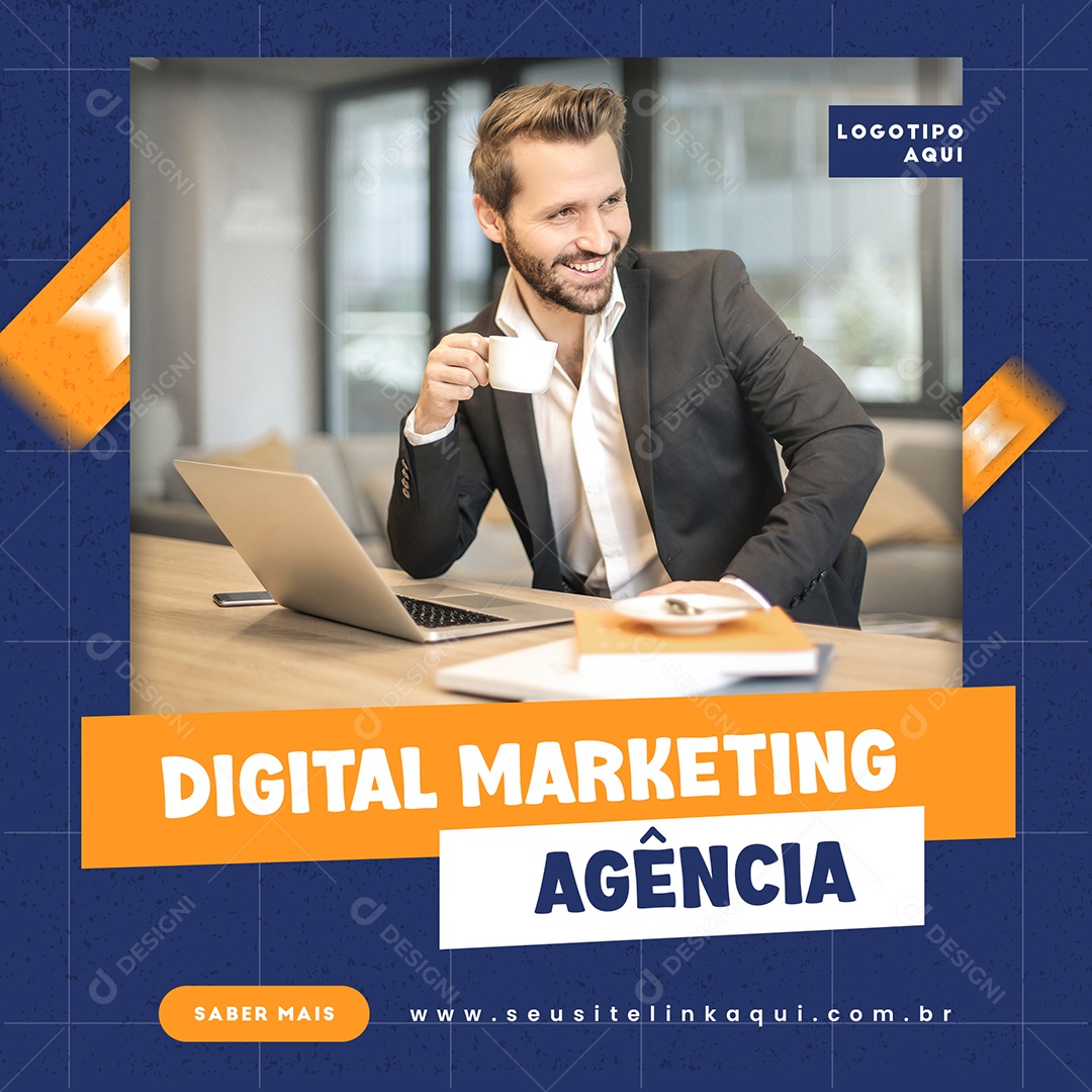 Social Media Marketing Digital Agência PSD Editável