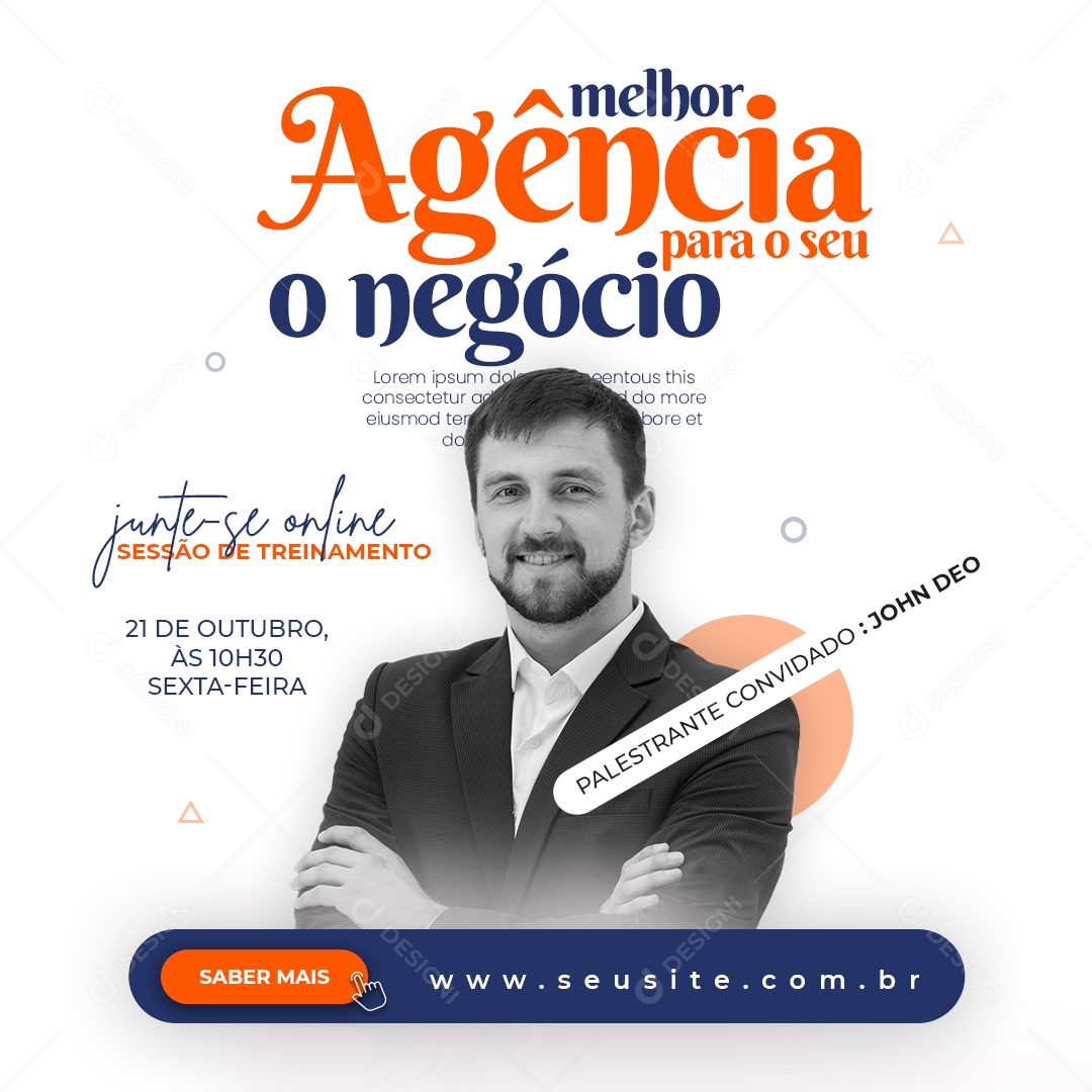 Melhor Agência Para o Seu Negócio Social Media PSD Editável