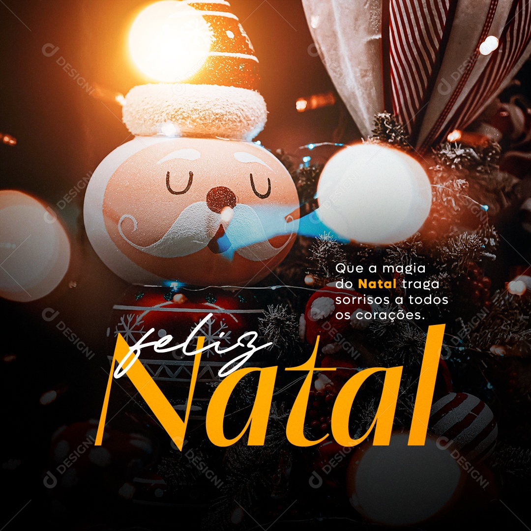 Feliz Natal Que a Magia do Natal Traga Sorrisos a Todos os Corações Social Media