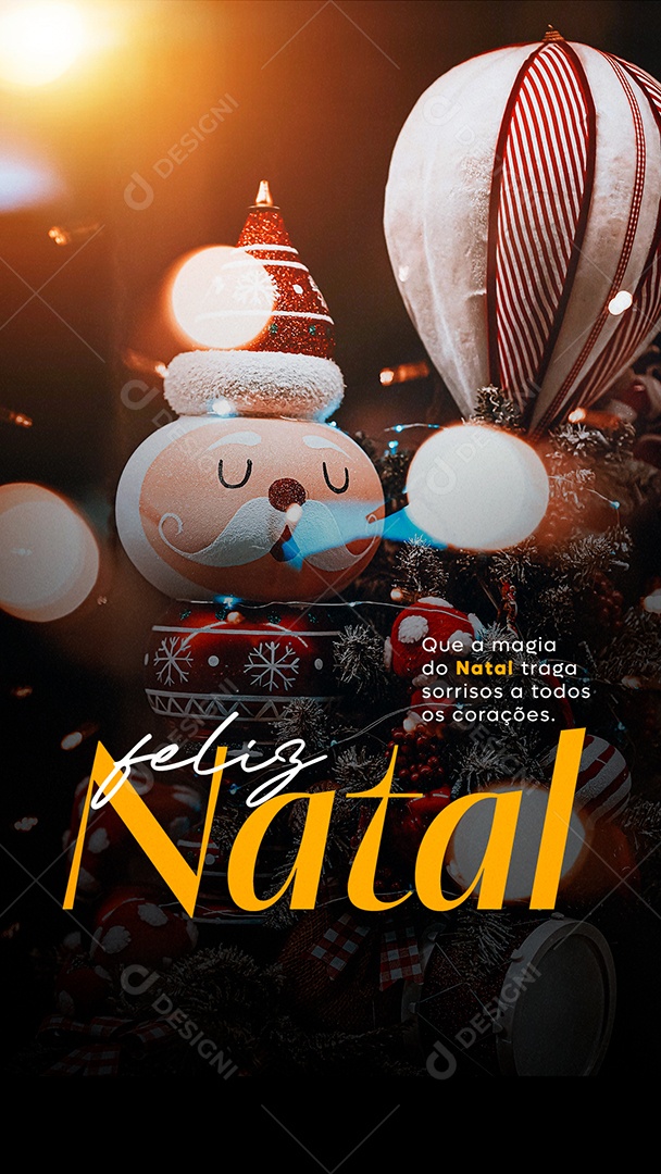 Story Feliz Natal Que a Magia do Natal Traga Sorrisos a Todos os Corações Social Media