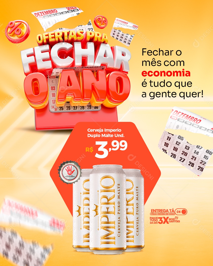 Social Media Story Ofertas Pra Fechar o Ano Distribuidora PSD Editável