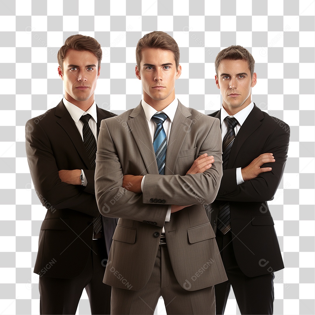 Homens Empresários de Terno PNG Transparente