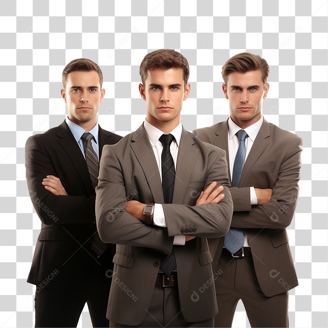 Homens Empresários de Terno PNG Transparente
