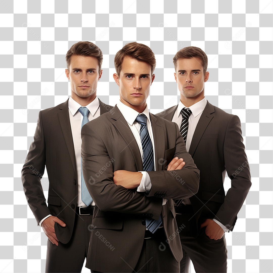 Homens Empresários de Terno PNG Transparente