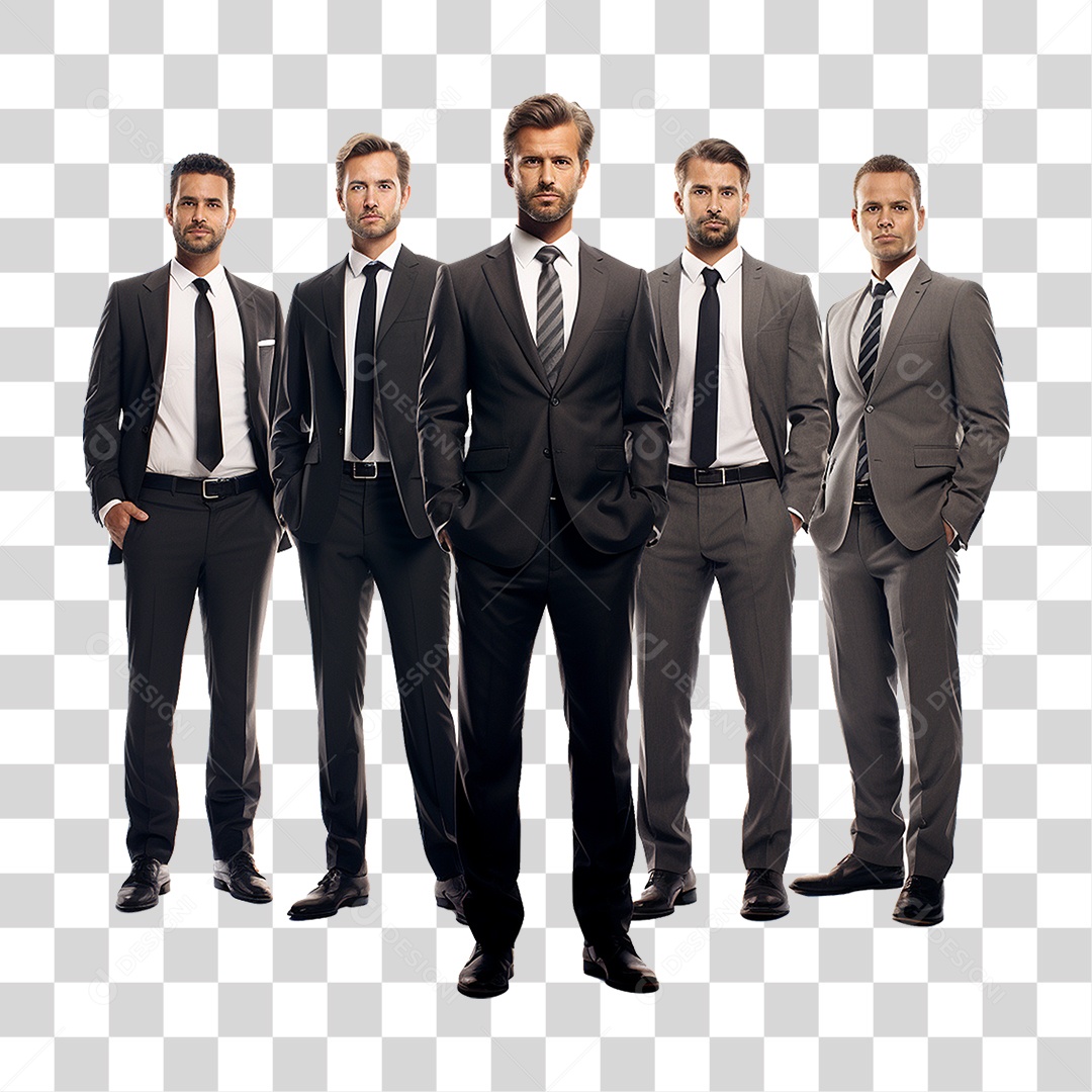 Homens Empresários de Terno PNG Transparente
