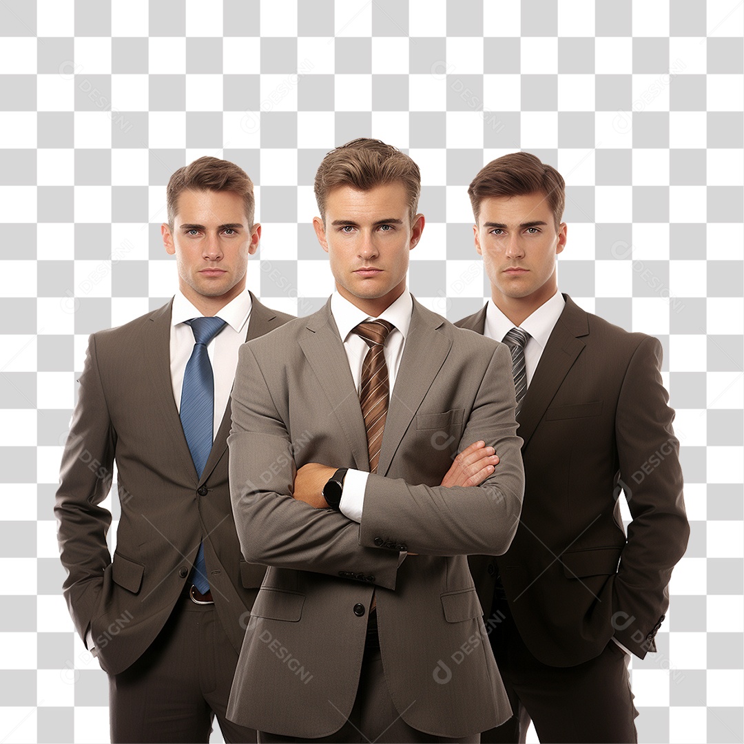 Homens Empresários de Terno PNG Transparente