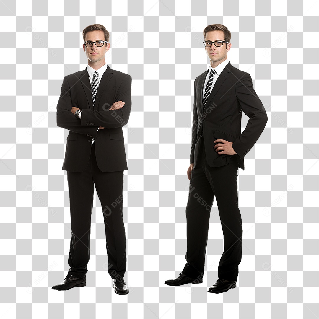 Homens Empresários de Terno PNG Transparente