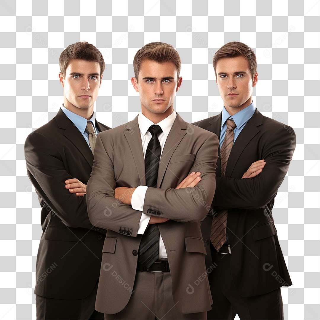 Homens Empresários de Terno PNG Transparente