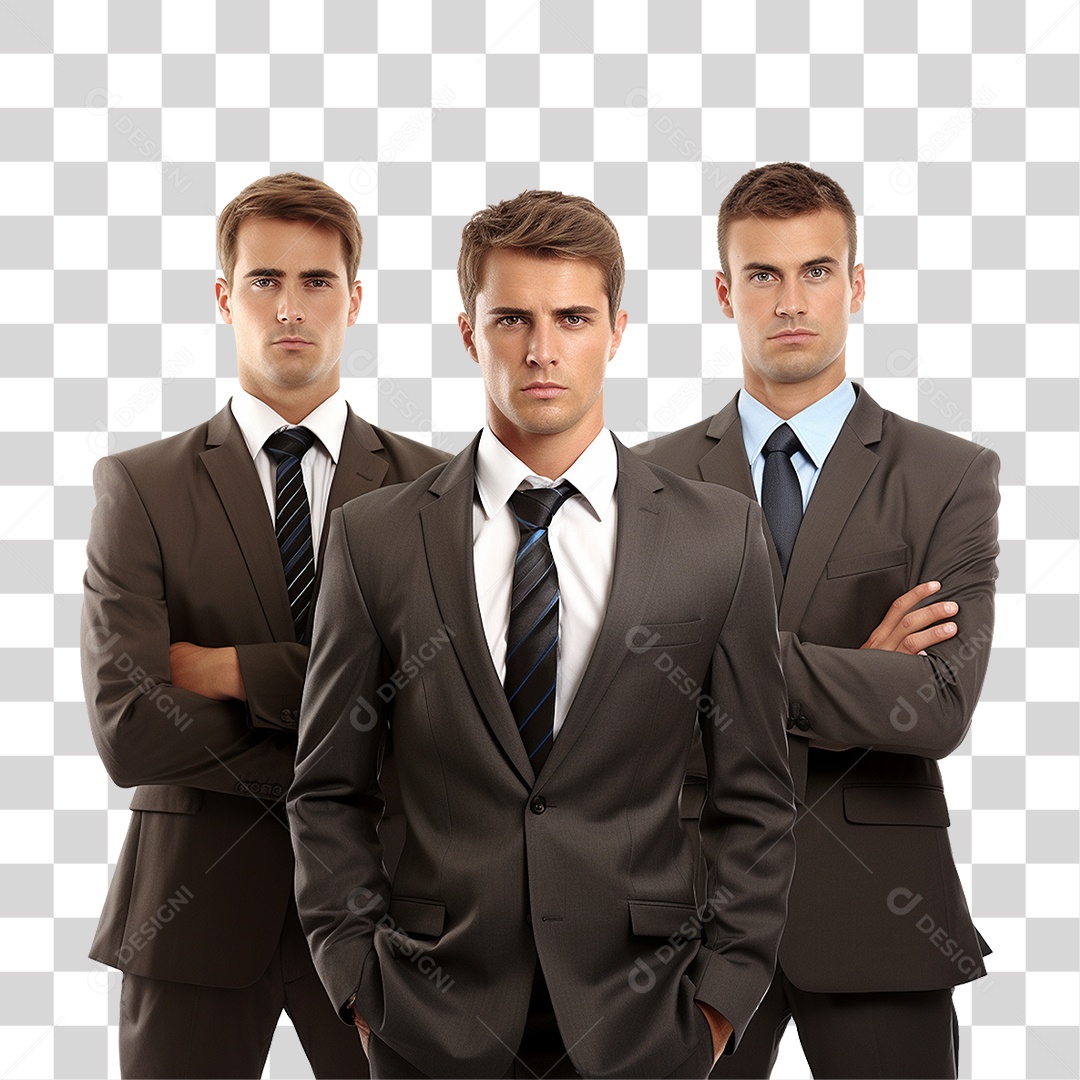Homens Empresários de Terno PNG Transparente