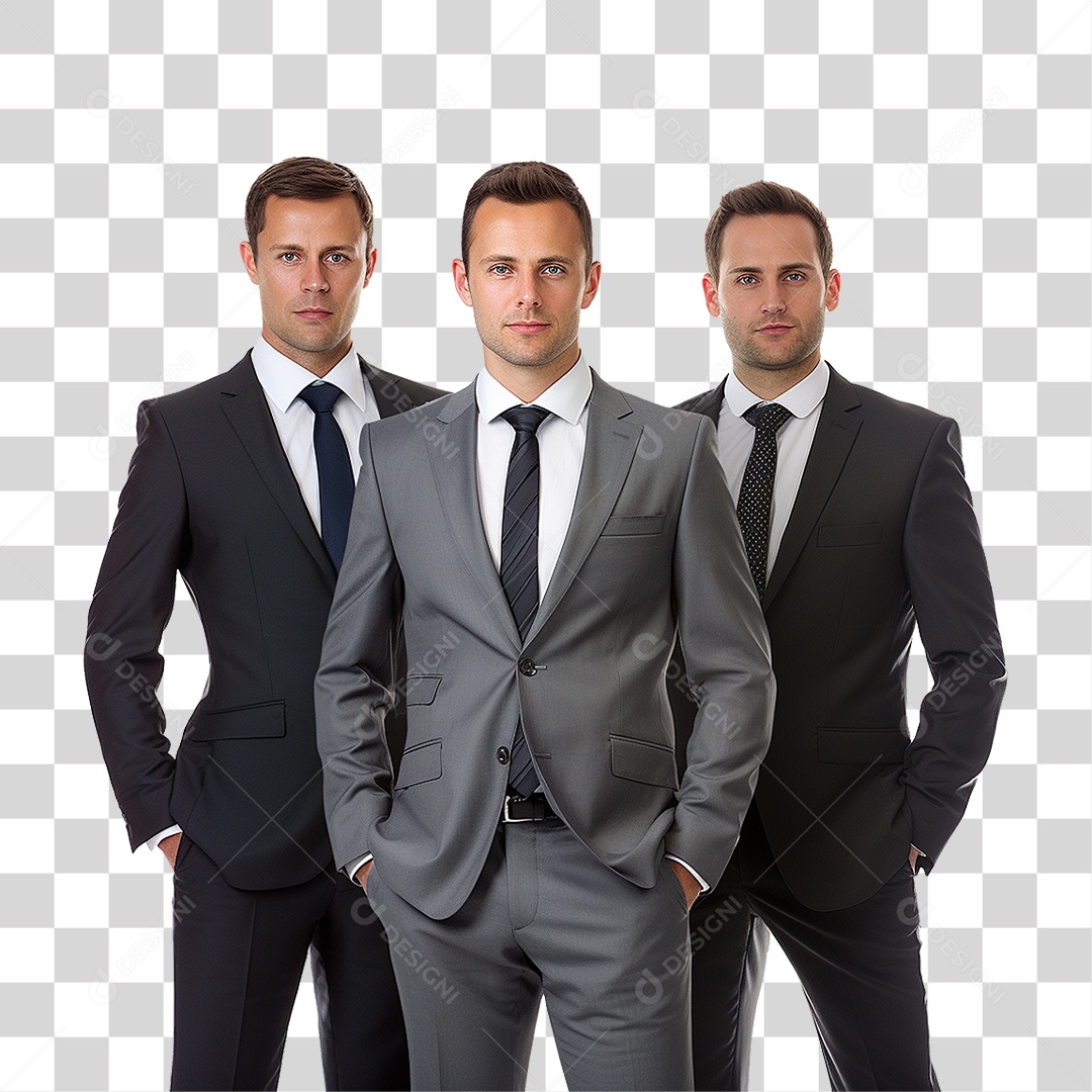 Homens Empresários de Terno PNG Transparente