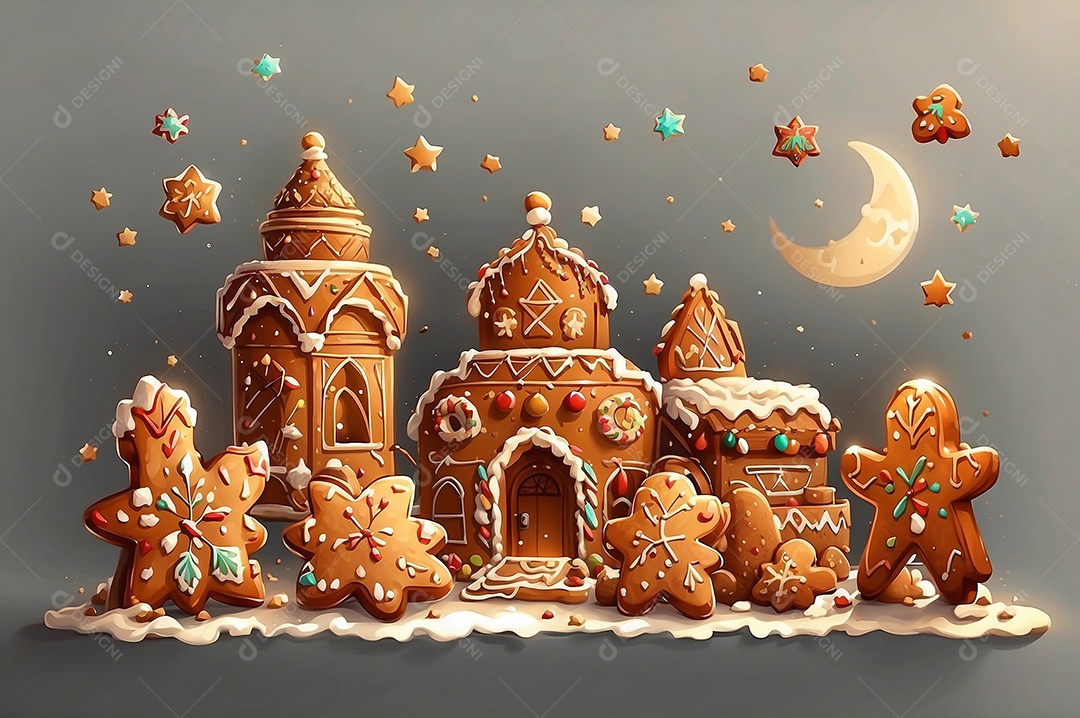 Ilustração de celebração do Ramadã para mídias sociais