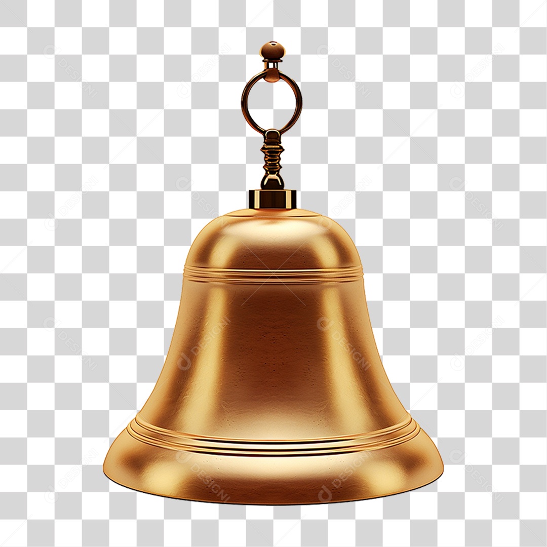 Sino Dourado PNG Transparente