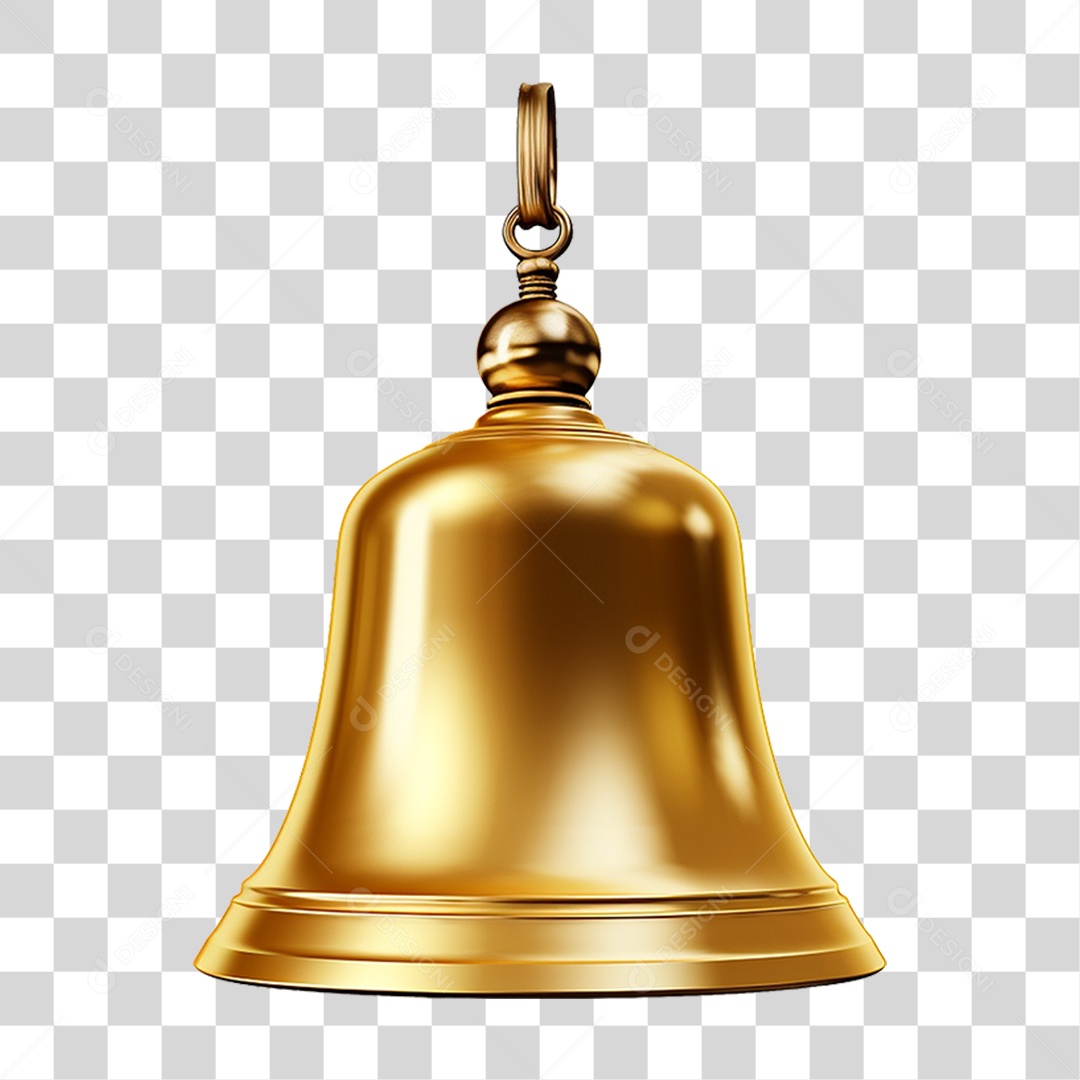 Sino Dourado PNG Transparente