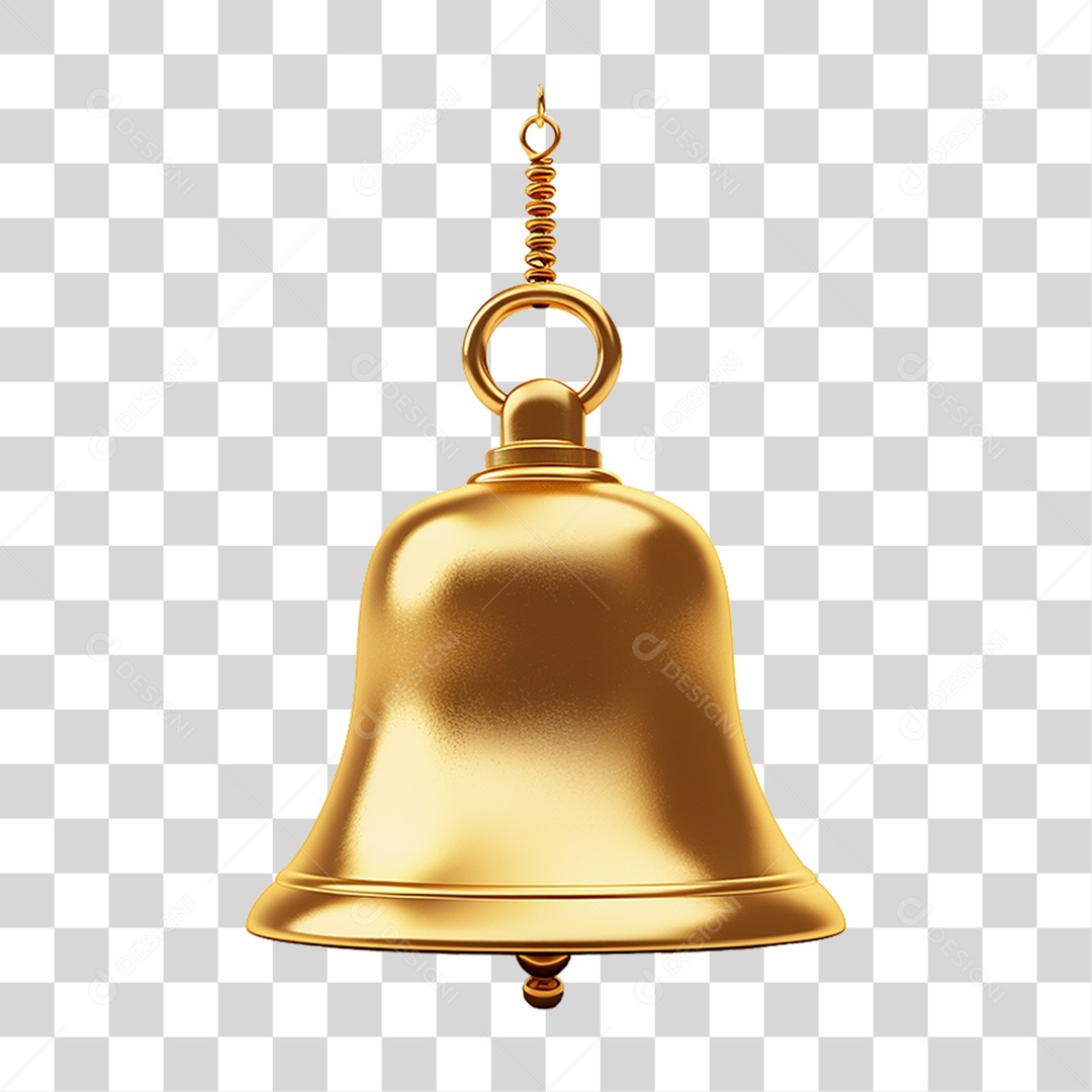 Sino Dourado PNG Transparente