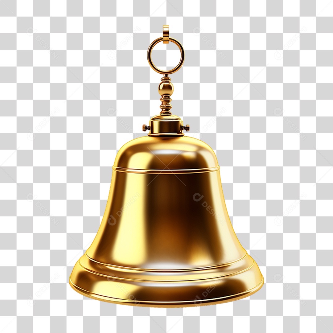 Sino Dourado PNG Transparente