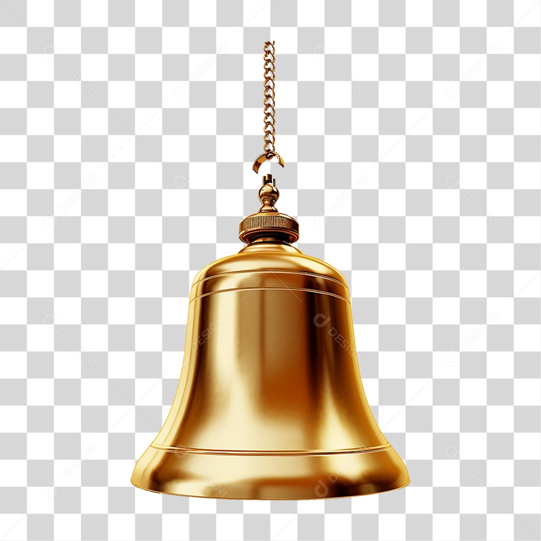 Sino Dourado PNG Transparente