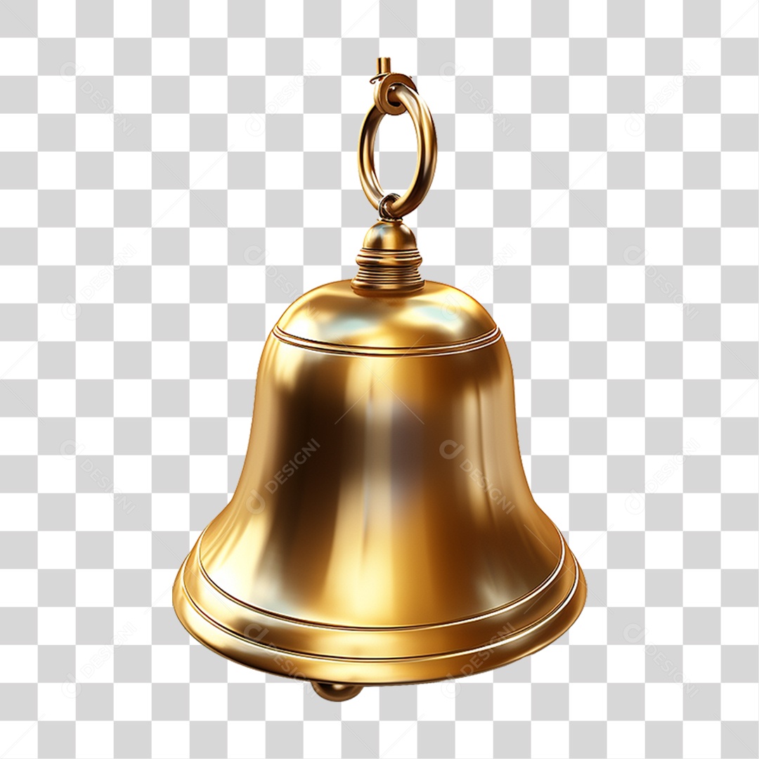 Sino Dourado PNG Transparente