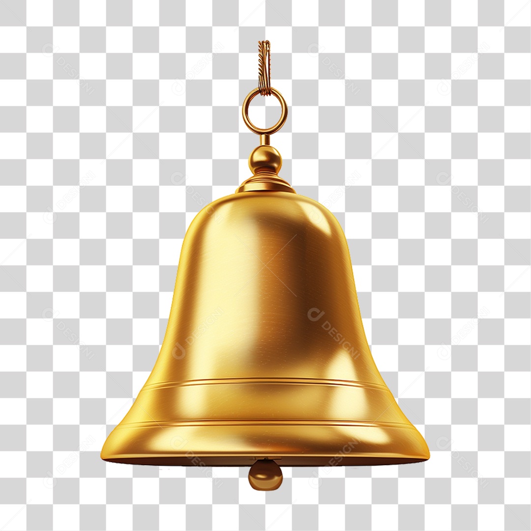 Sino Dourado PNG Transparente