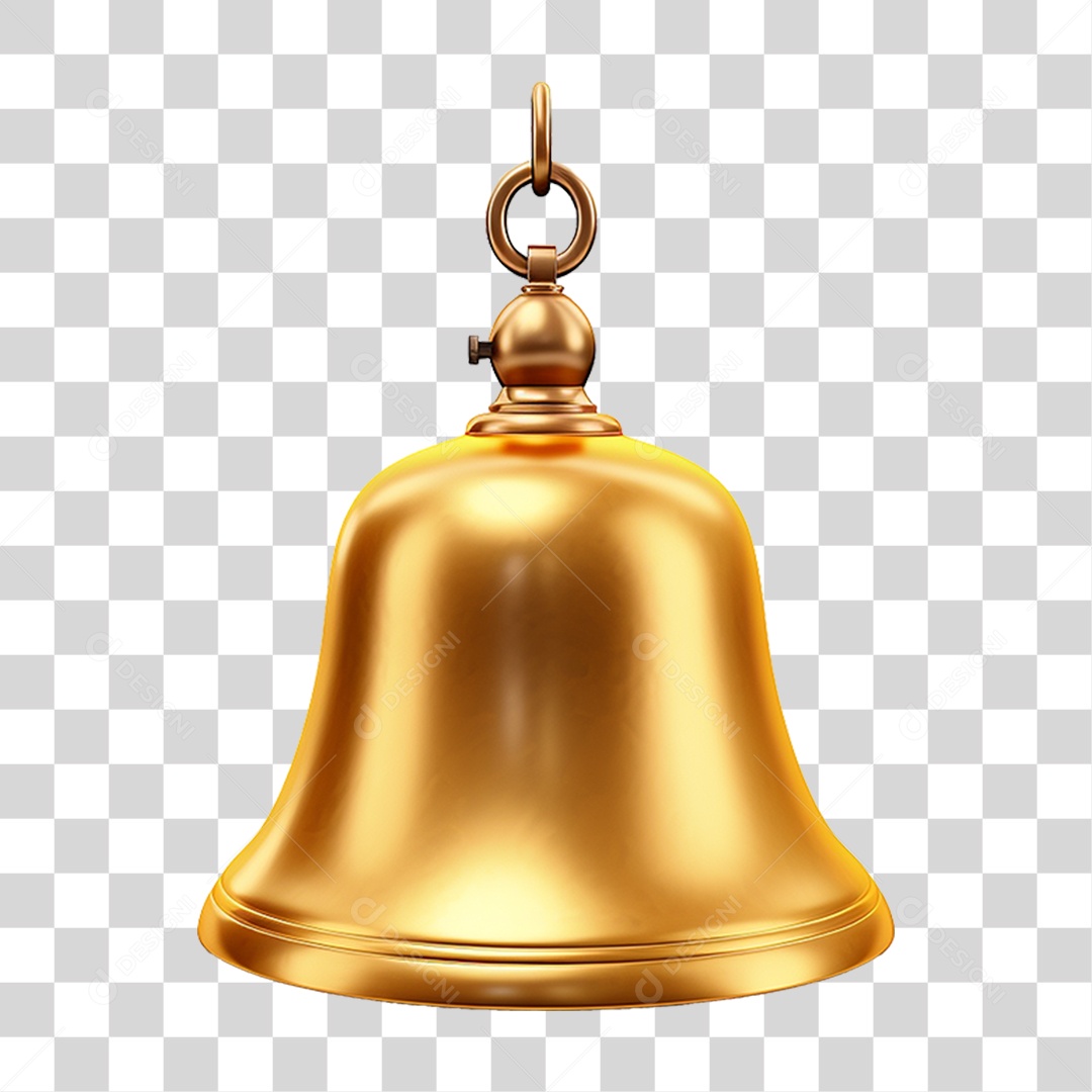 Sino Dourado PNG Transparente