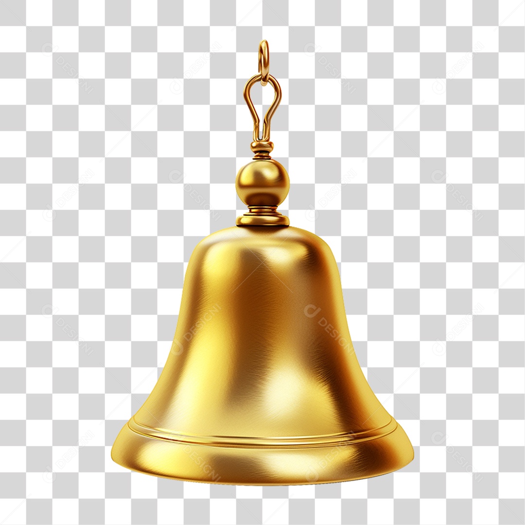 Sino Dourado PNG Transparente