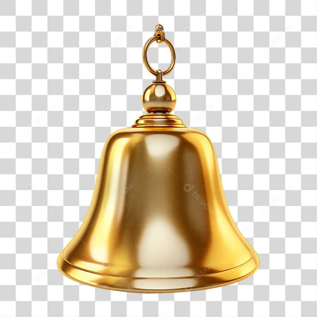 Sino Dourado PNG Transparente