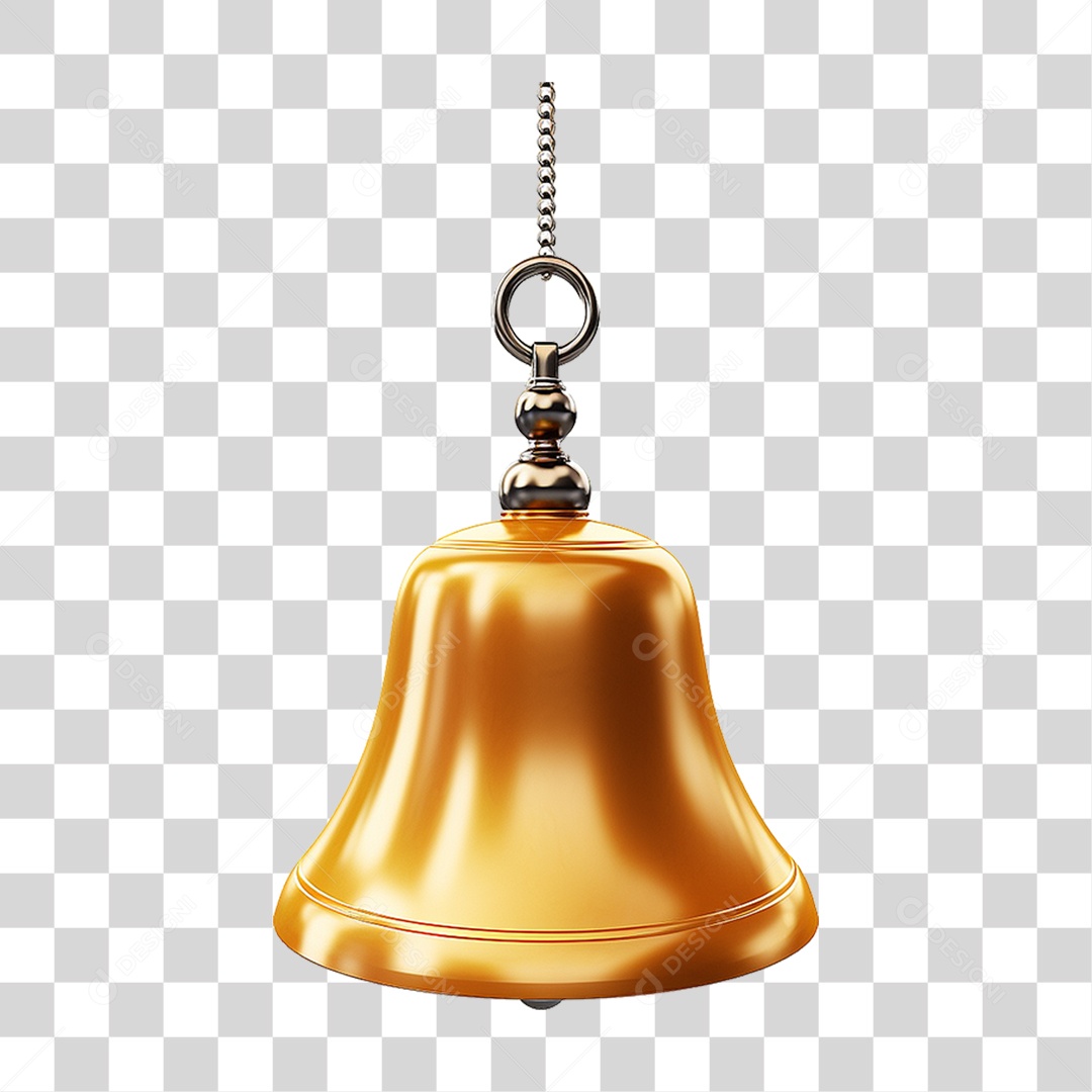 Sino Dourado PNG Transparente