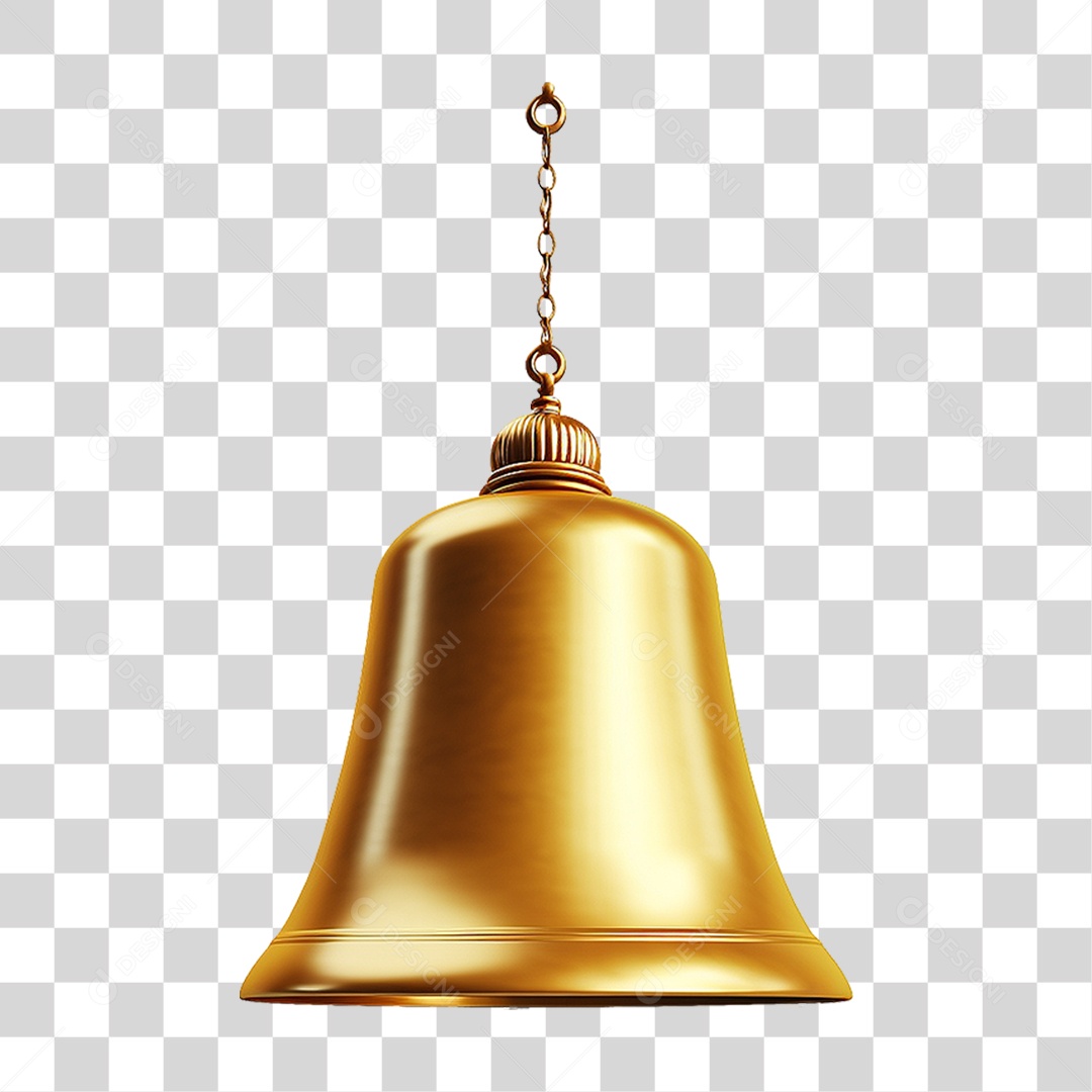 Sino Dourado PNG Transparente