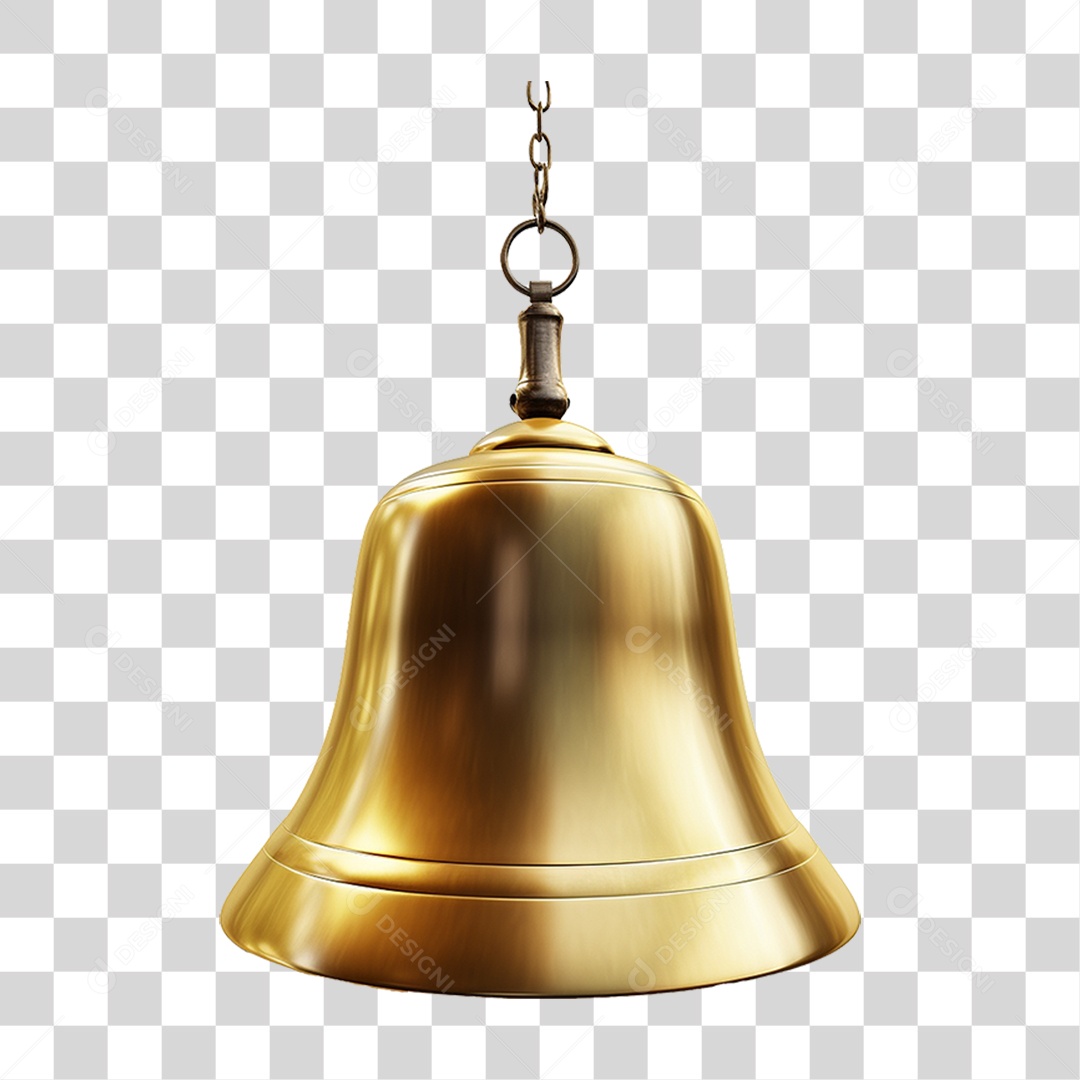 Sino Dourado PNG Transparente