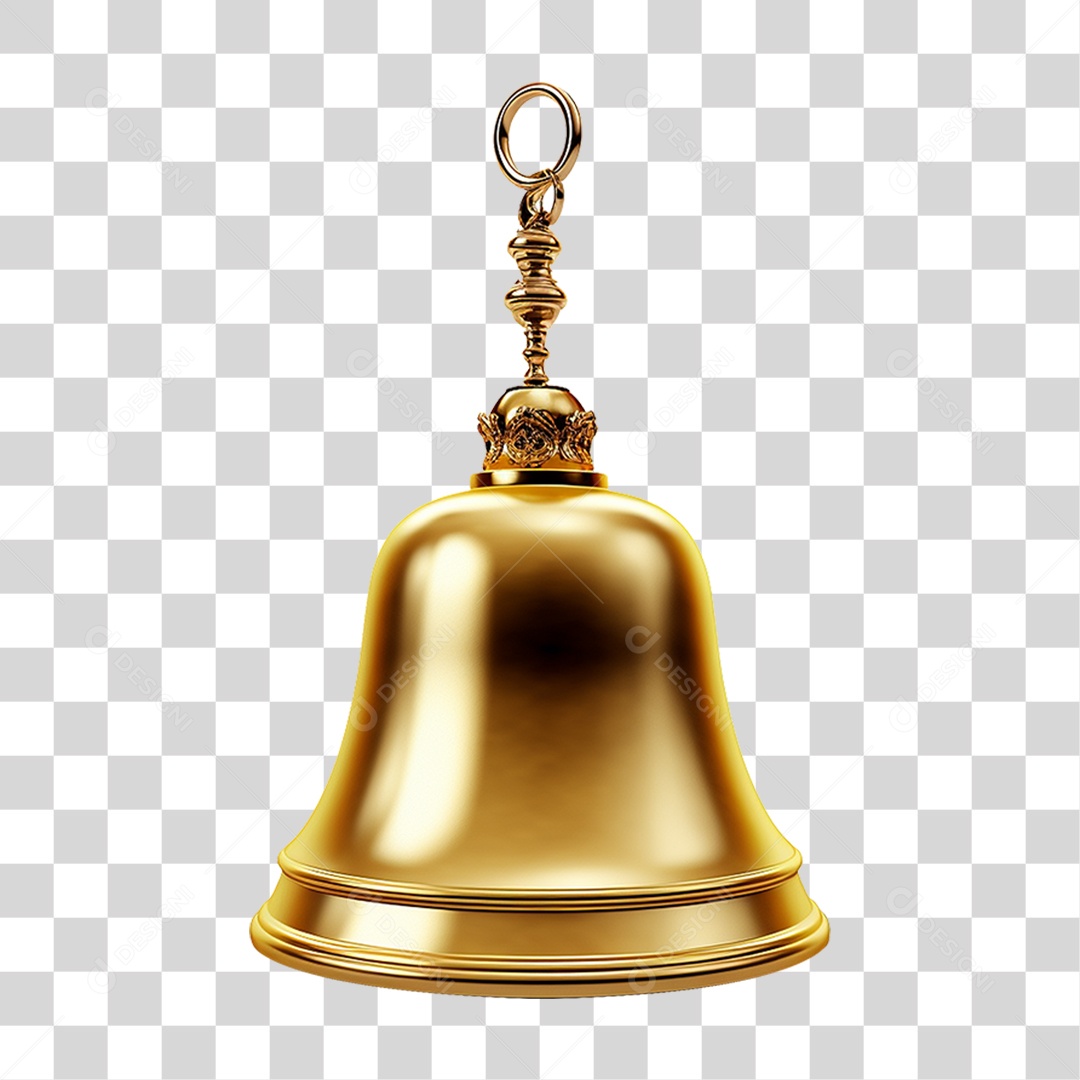 Sino Dourado PNG Transparente