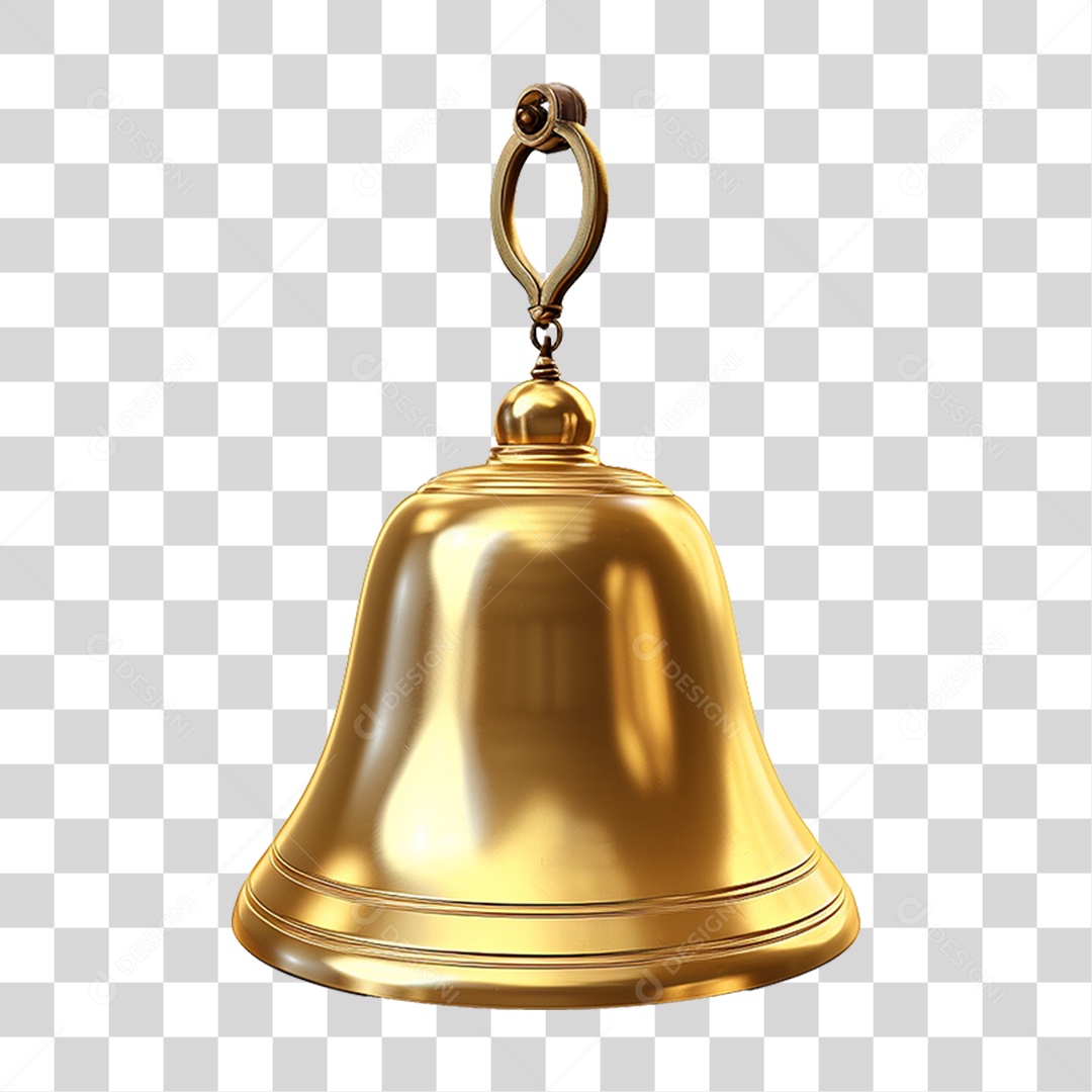 Sino Dourado PNG Transparente