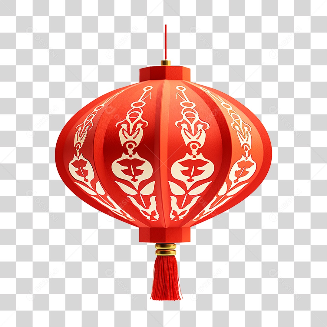 Balão Lanterna Chinesa PNG Transparente