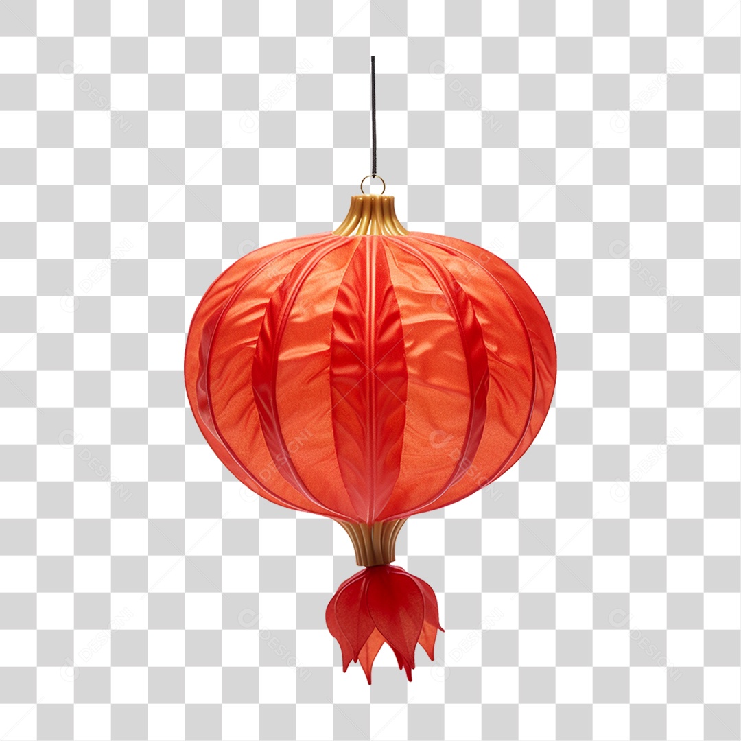 Balão Lanterna Chinesa PNG Transparente