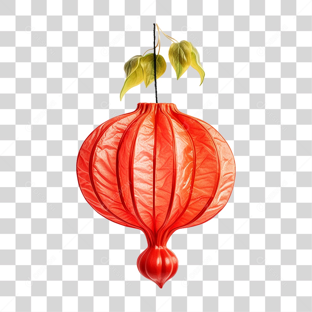 Balão Lanterna Chinesa PNG Transparente