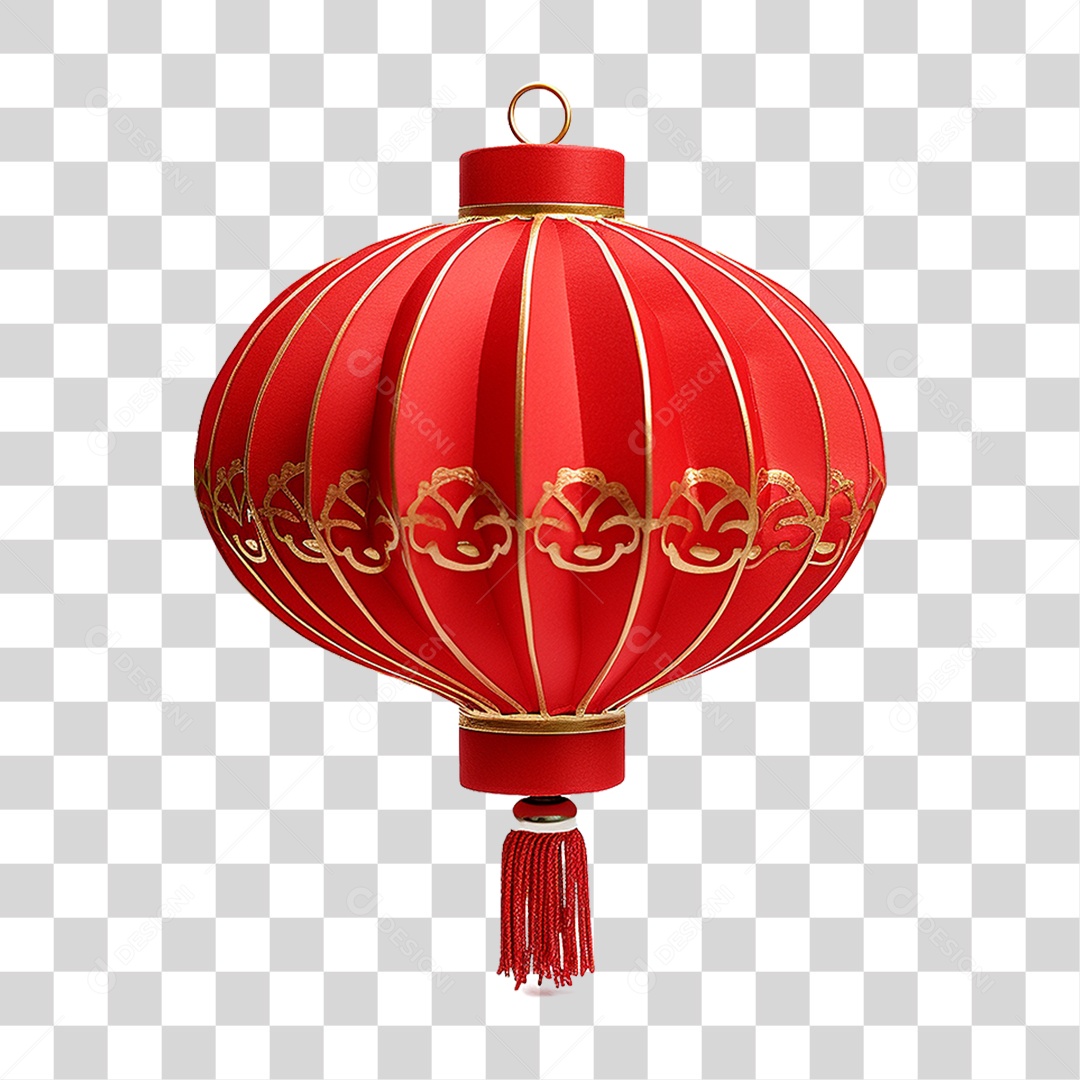 Balão Lanterna Chinesa PNG Transparente