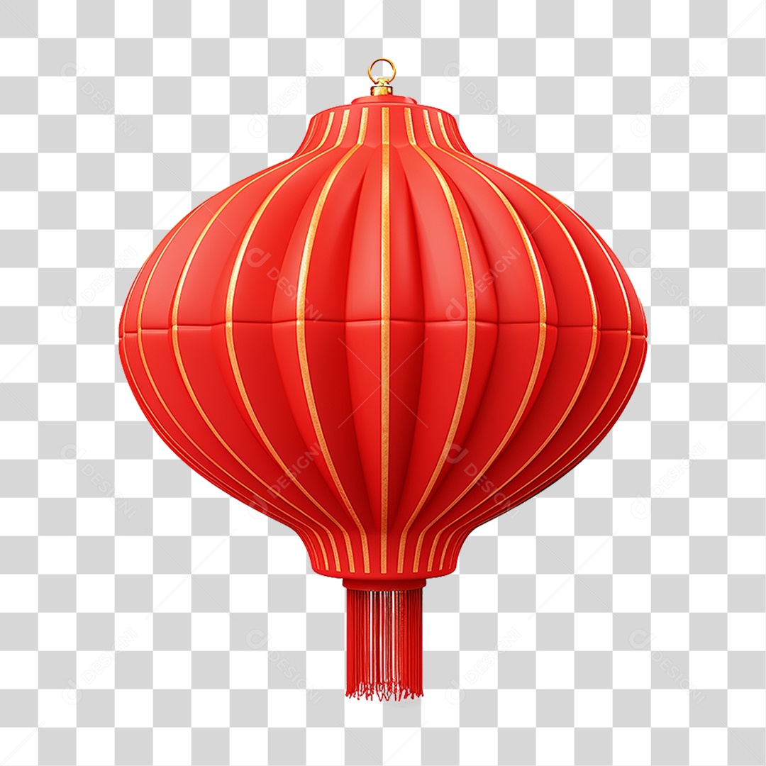 Balão Lanterna Chinesa PNG Transparente