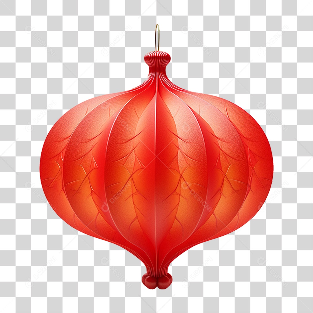 Balão Lanterna Chinesa PNG Transparente