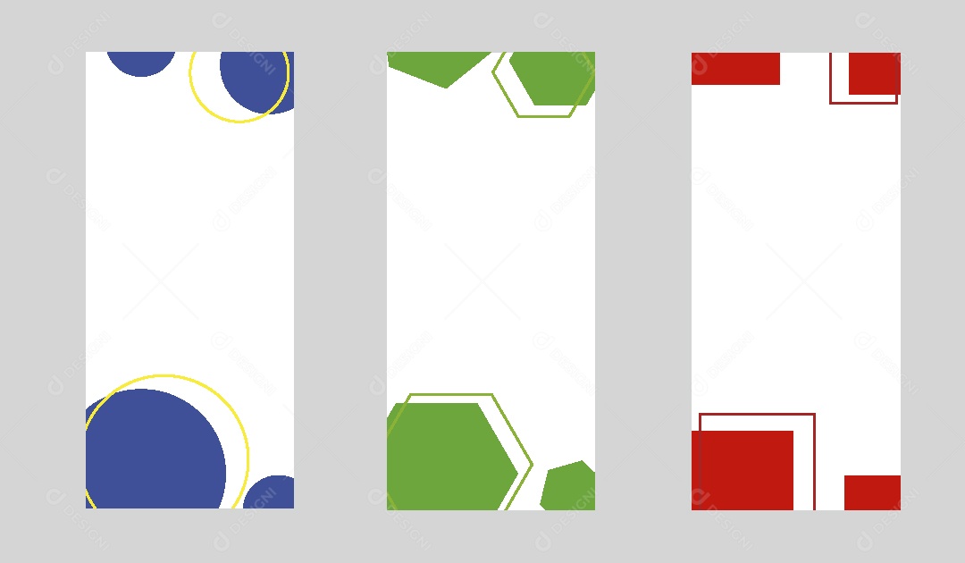 Conjunto de Banner Ilustração Vetor EPS