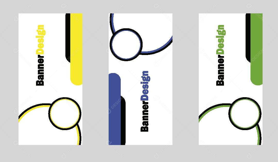 Conjunto de Banner Ilustração Vetor EPS