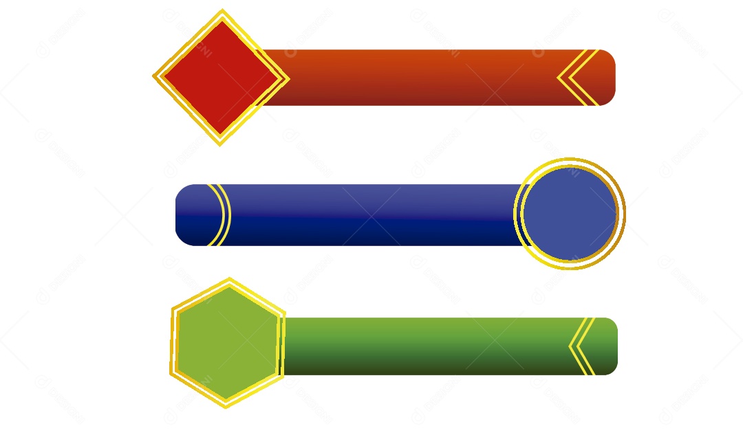 Conjunto de Moldura de Título Ilustração Vetor EPS