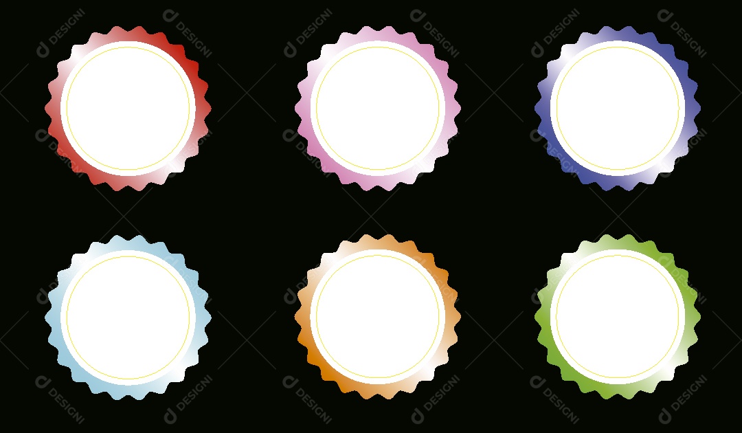 Conjunto de Rótulo Ilustração Vetor EPS