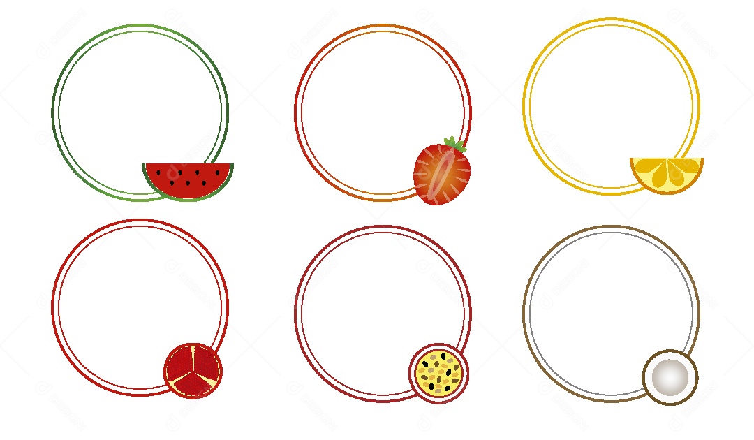 Conjunto de Molduras de Furtas Ilustração Vetor EPS