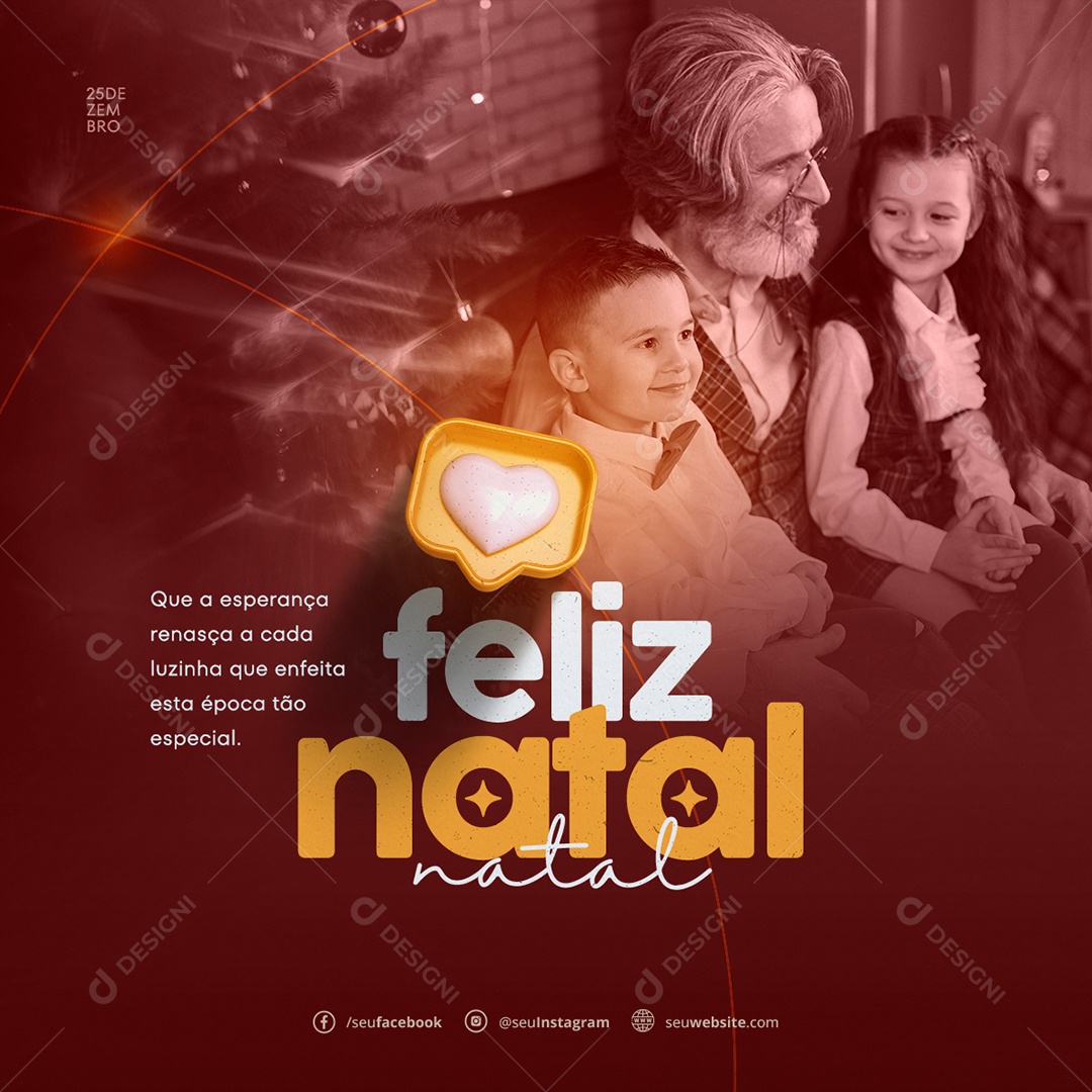 Feliz Natal Que a Esperança Renasça a Cada Luzinha Que Enfeita Esta Época