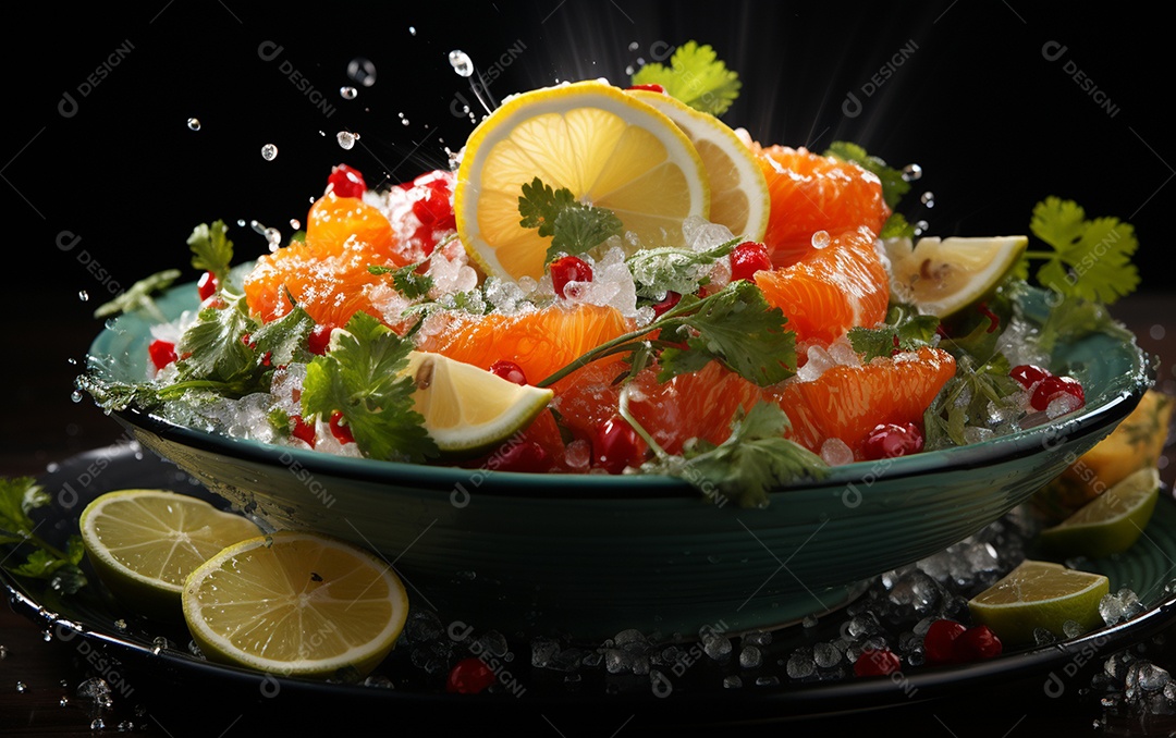 Um Banquete de criações culinárias cativante sobre fundo isolado