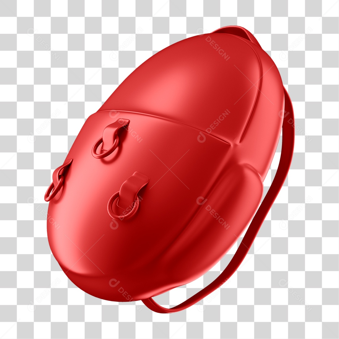 Elemento 3D Mochila de Estudante PNG Transparente