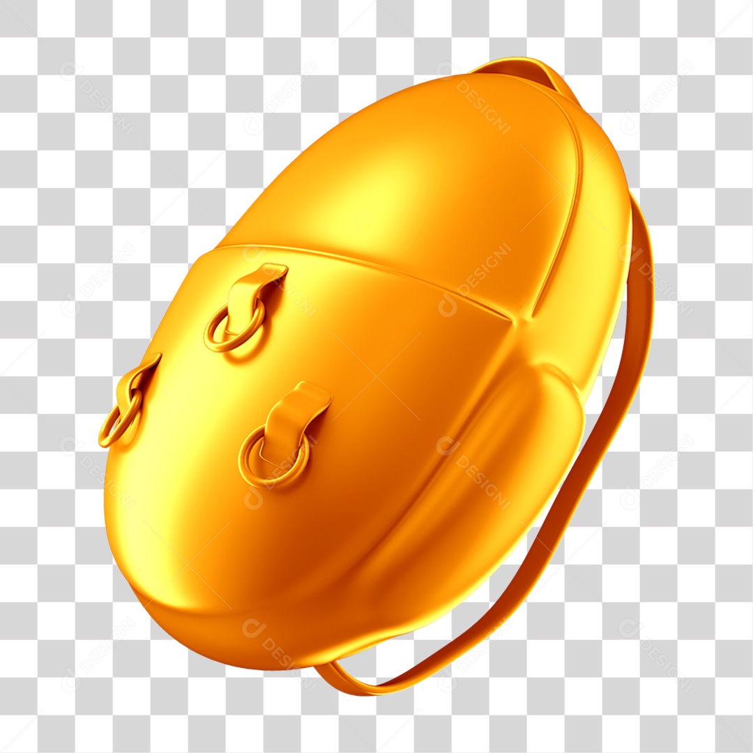 Elemento 3D Mochila de Estudante PNG Transparente