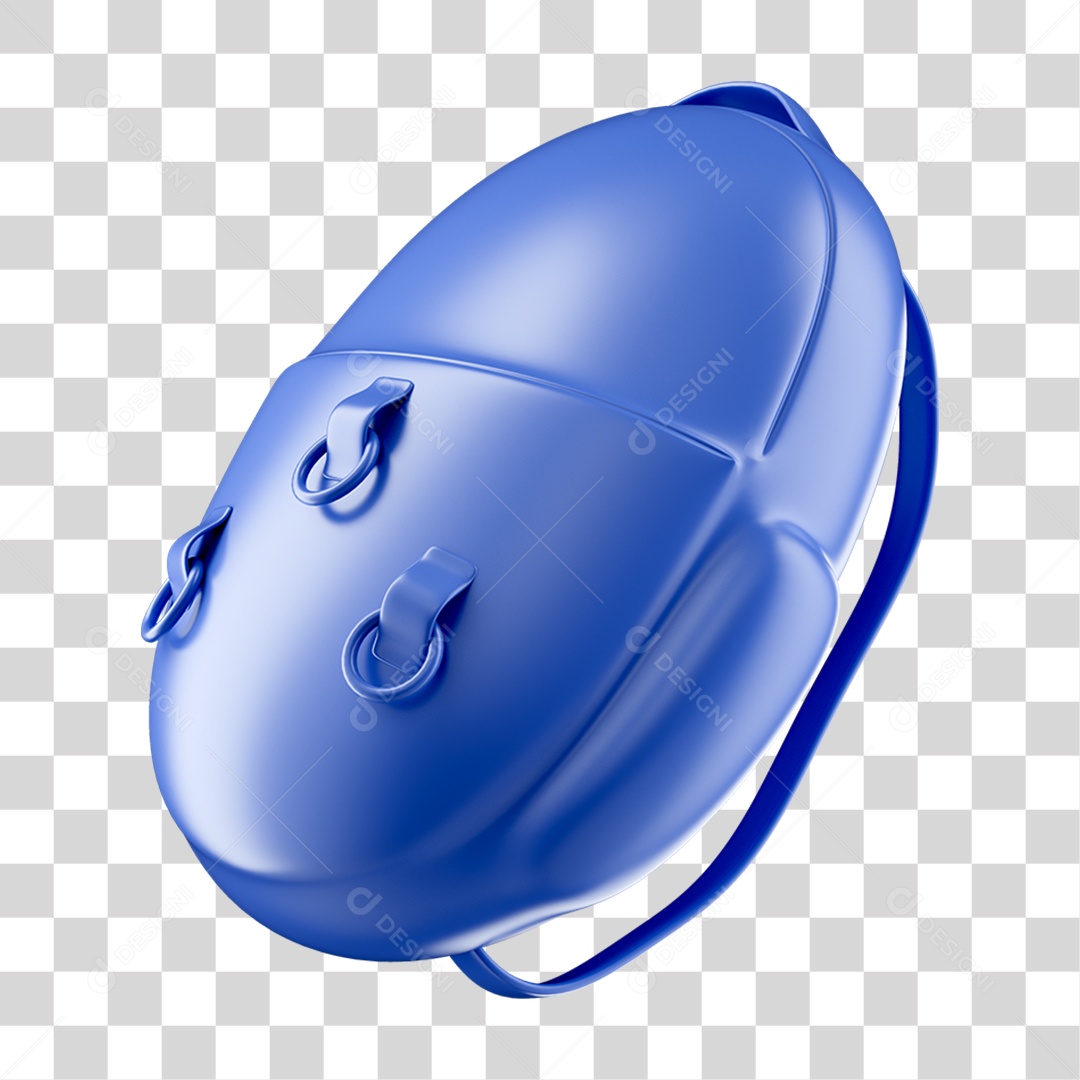 Elemento 3D Mochila de Estudante PNG Transparente