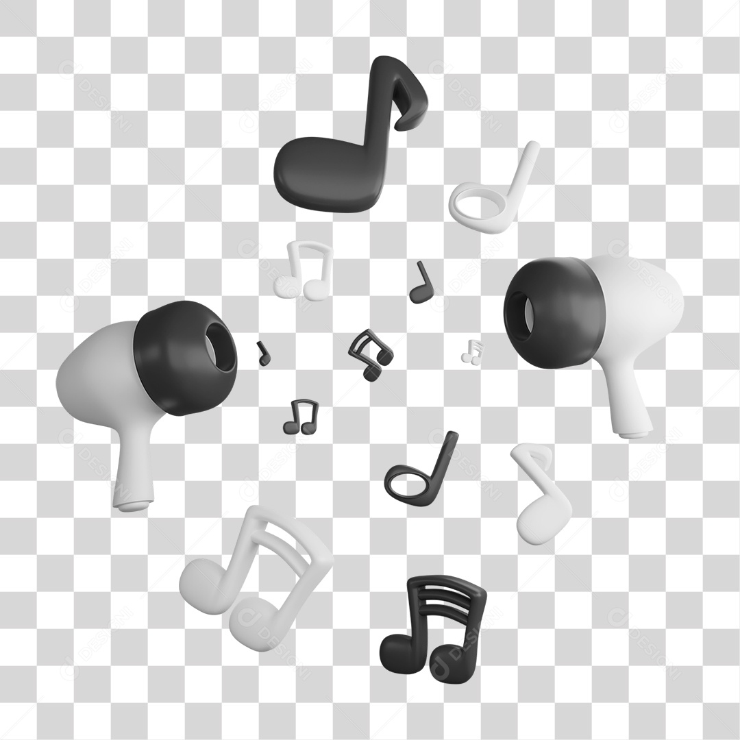 Notas Musicais PNG Transparente