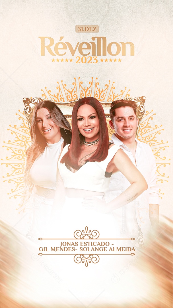 Social Media Story Réveillon 2023 PSD Editável