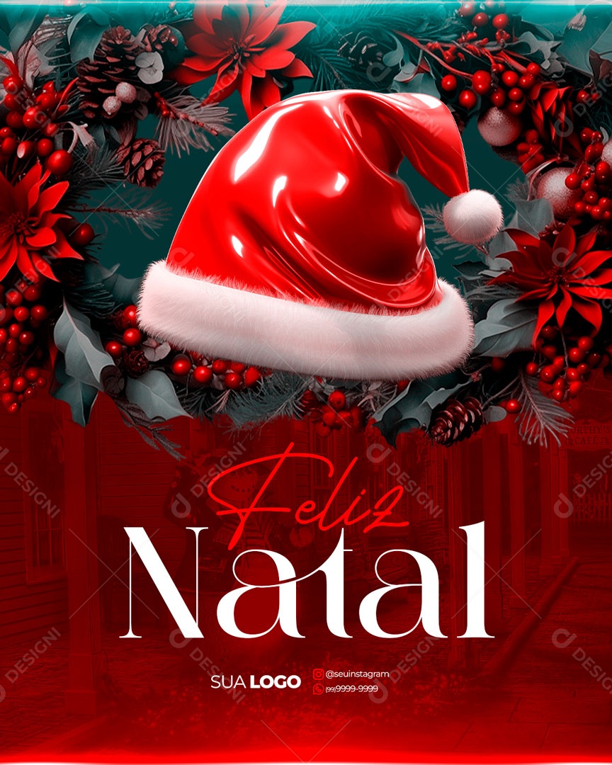 Social Media Merry Christmas Christmas December 25th Editable PSD